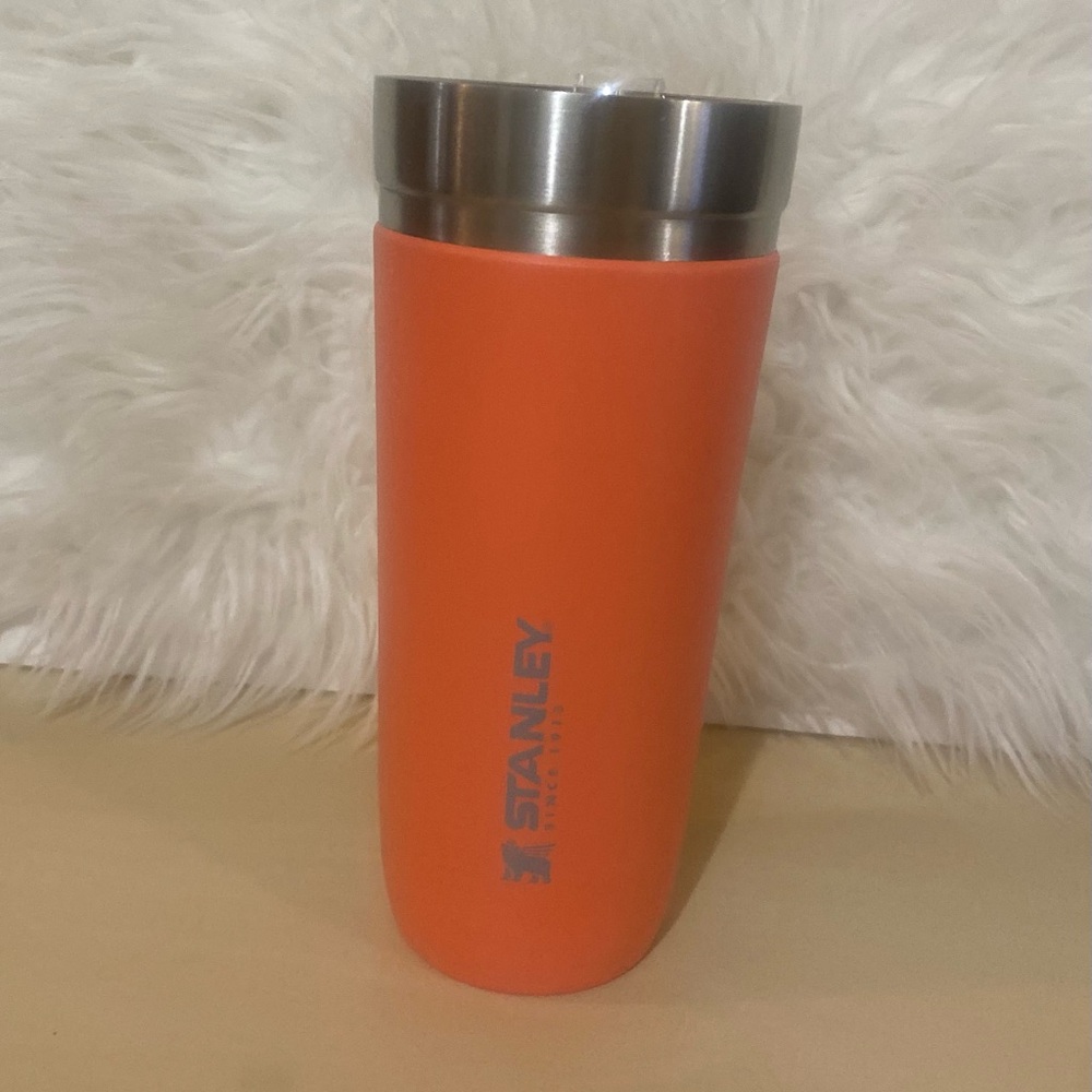 Stanley Orange Stainless Steel Travel Tumbler